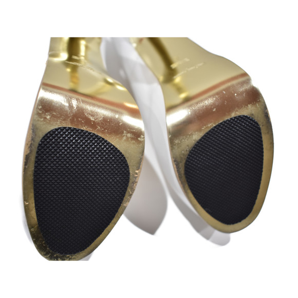 Yves Saint Laurent Heel Pumps Leather White - Picture 7 of 10